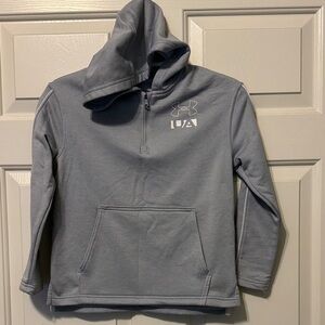 Under Armour Steel Gray quarter zip loose small